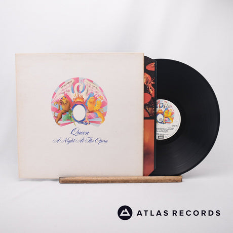 Queen A Night At The Opera LP Vinyl Record - Front Cover & Record