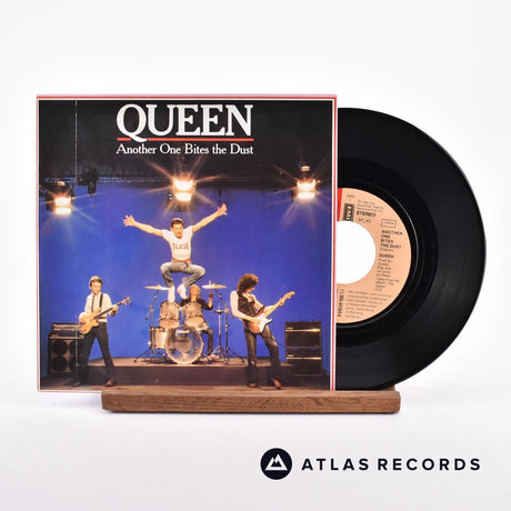 Queen Another One Bites The Dust 7" Vinyl Record - Front Cover & Record