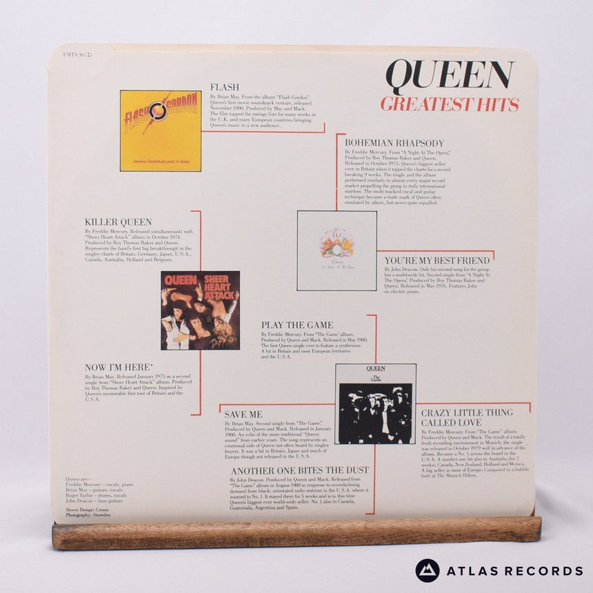 Queen - Greatest Hits - A-7 B-8 LP Vinyl Record - VG+/VG