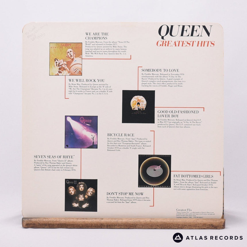 Queen - Greatest Hits - A-8 B-7 LP Vinyl Record - EX/EX