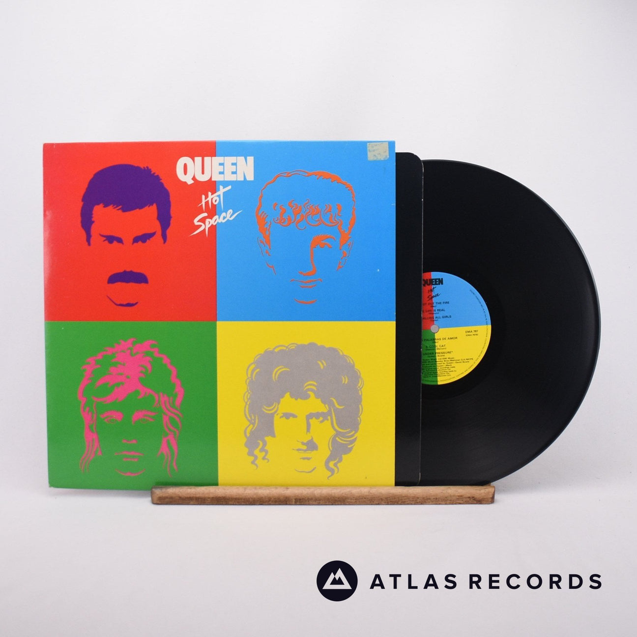 Queen Hot Space LP Vinyl Record - Front Cover & Record