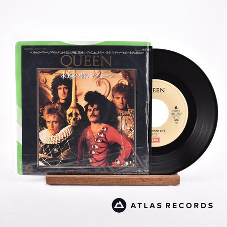 Queen It's A Hard Life 7" Vinyl Record - Front Cover & Record