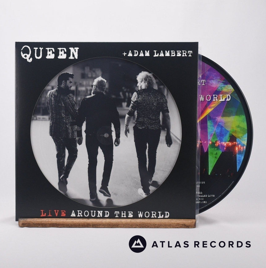 Queen Live Around The World Double LP Vinyl Record - Front Cover & Record