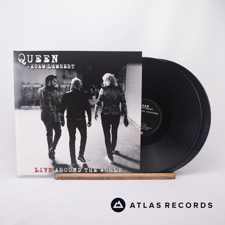 Queen Live Around The World 2 x LP Vinyl Record - Front Cover & Record