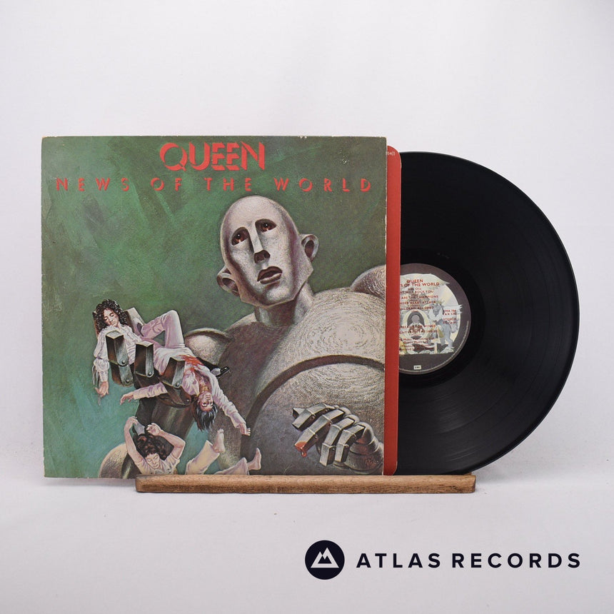 Queen News Of The World LP Vinyl Record - Front Cover & Record