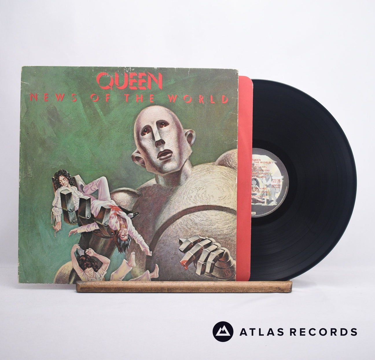 Queen News Of The World LP Vinyl Record - Front Cover & Record