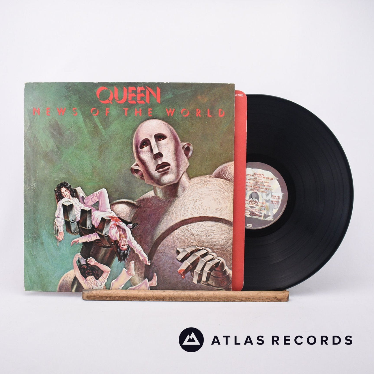 Queen News Of The World LP Vinyl Record - Front Cover & Record