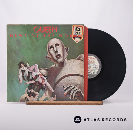 Queen News Of The World LP Vinyl Record - Front Cover & Record