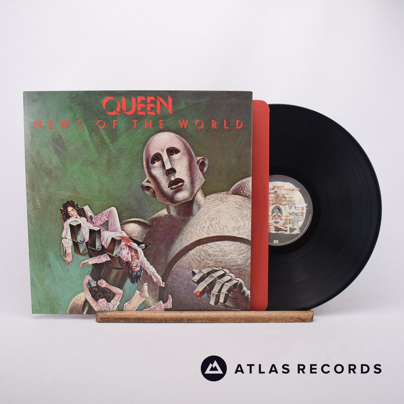 Queen News Of The World LP Vinyl Record - Front Cover & Record