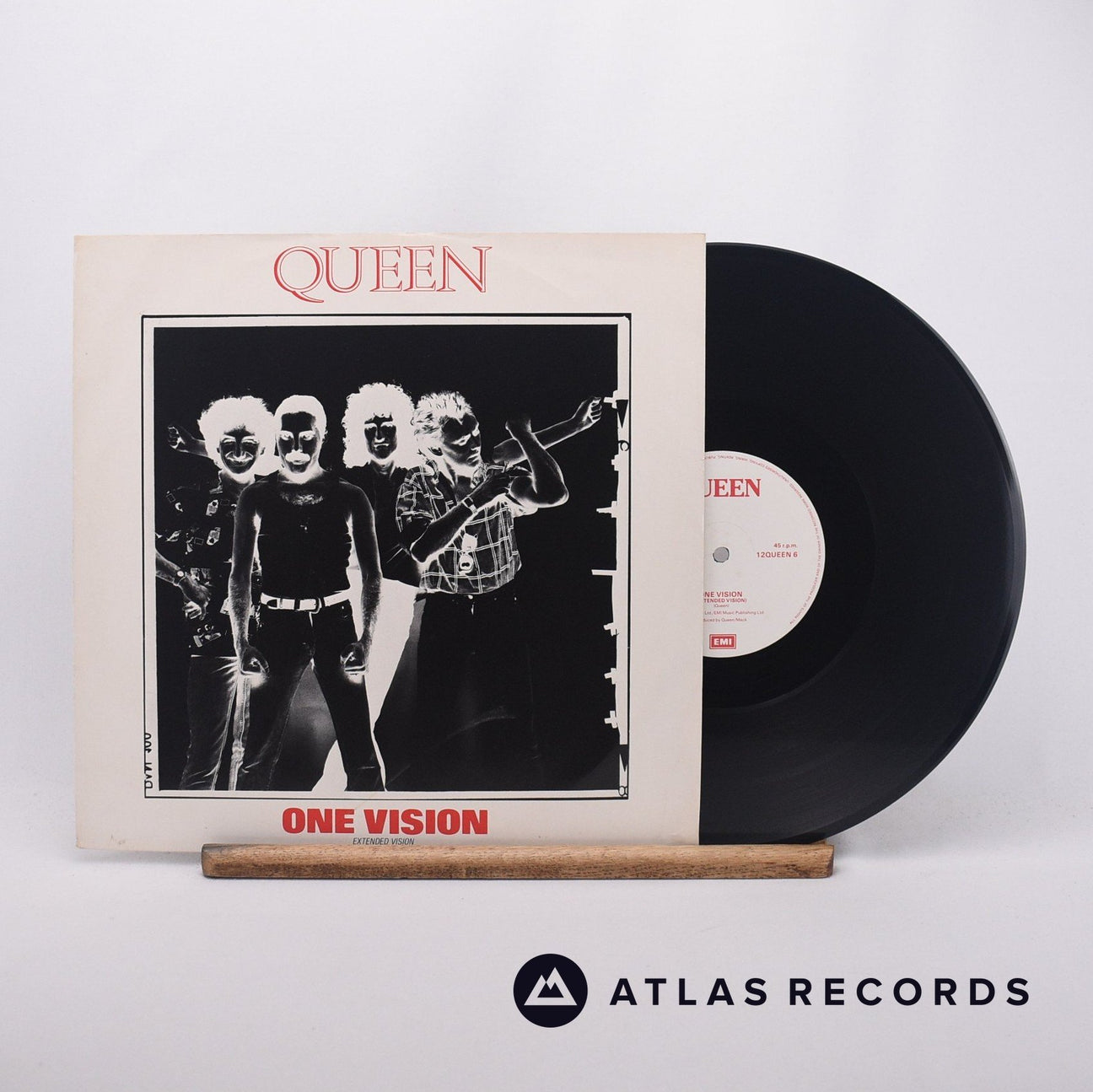 Queen One Vision 12" Vinyl Record - Front Cover & Record