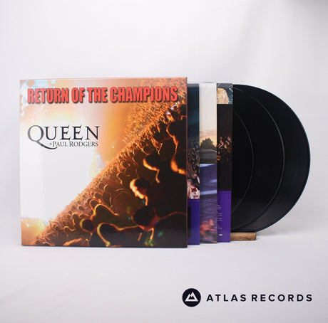 Queen Return Of The Champions 3 x LP Vinyl Record - Front Cover & Record