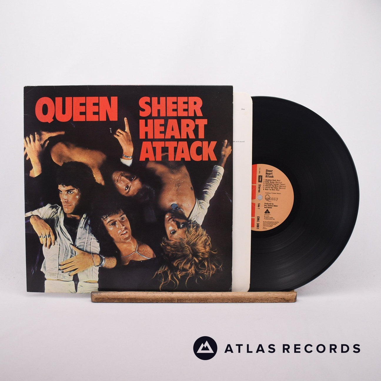 Queen Sheer Heart Attack LP Vinyl Record - Front Cover & Record