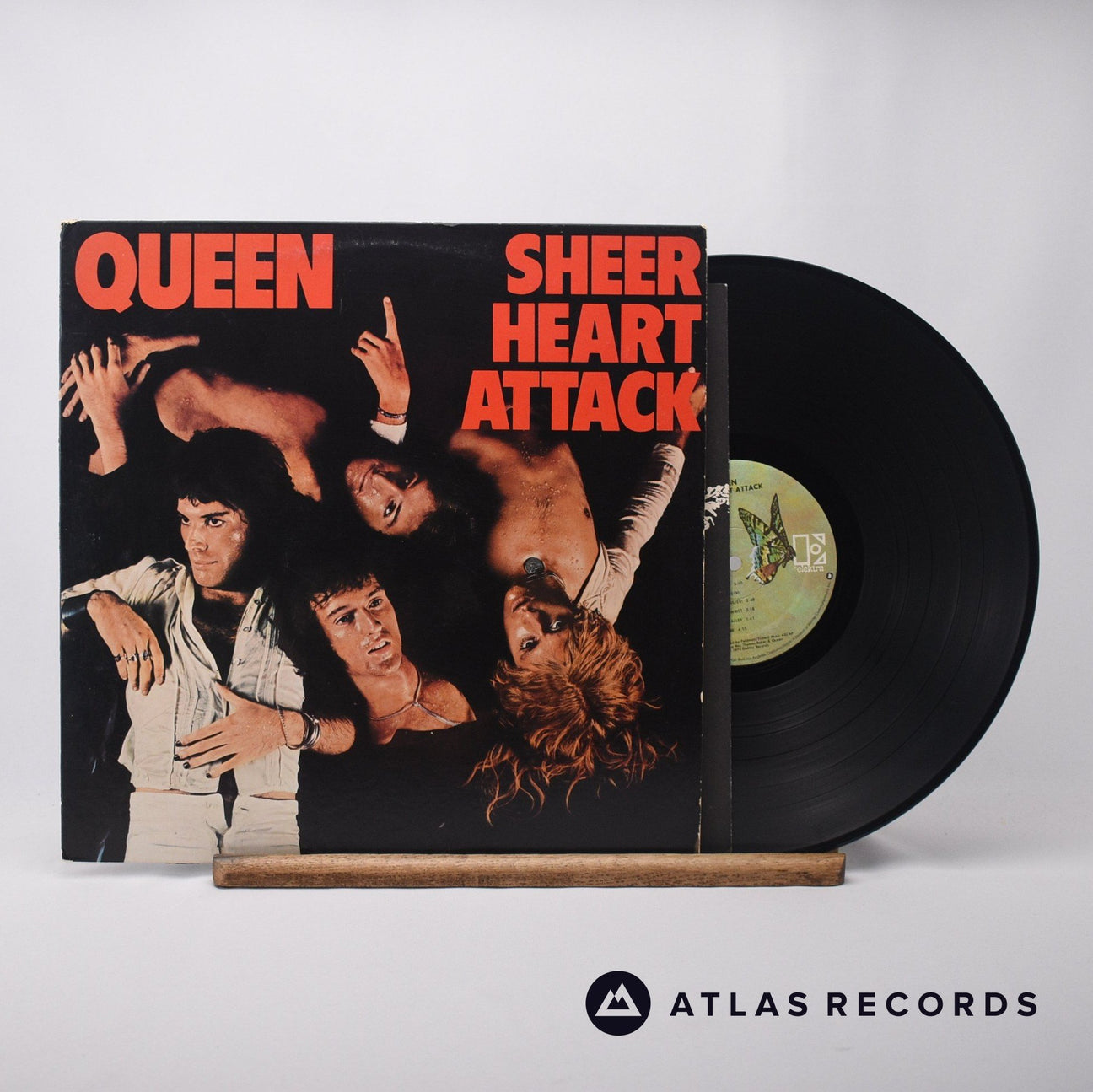 Queen Sheer Heart Attack LP Vinyl Record - Front Cover & Record