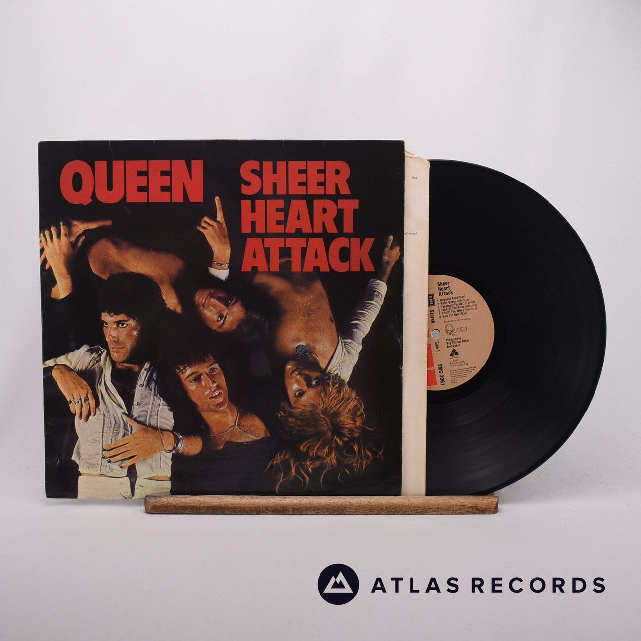 Queen Sheer Heart Attack LP Vinyl Record - Front Cover & Record