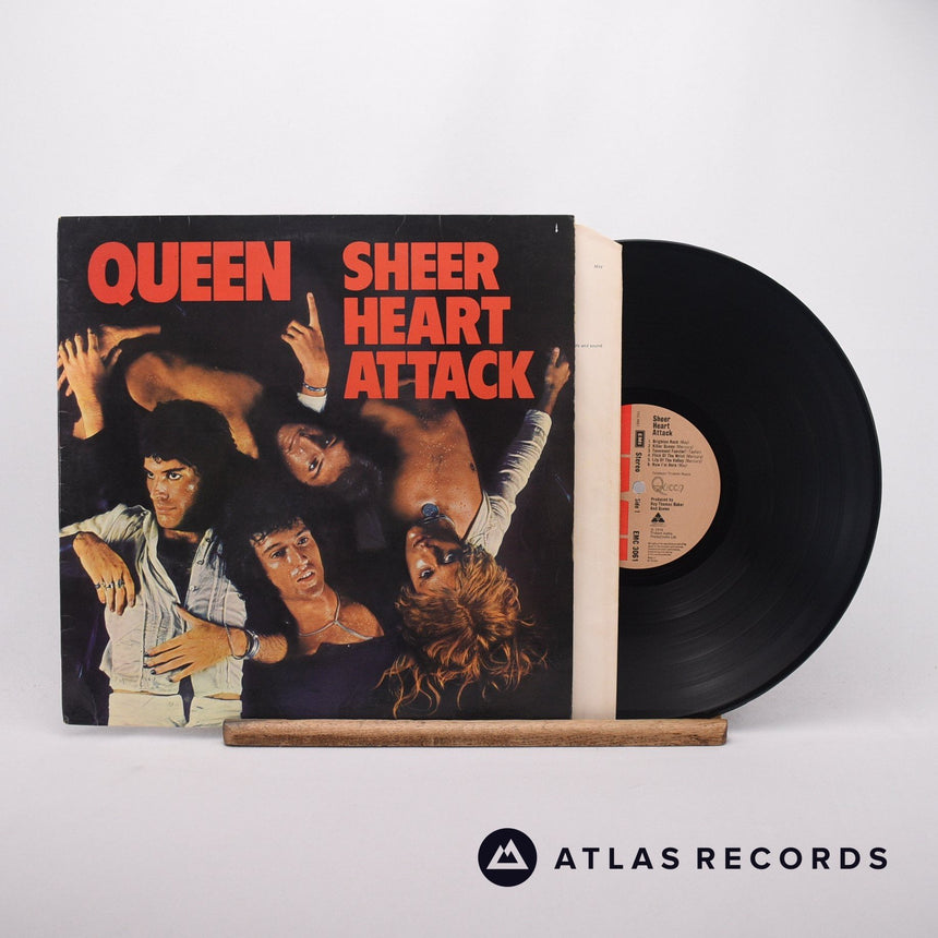 Queen Sheer Heart Attack LP Vinyl Record - Front Cover & Record