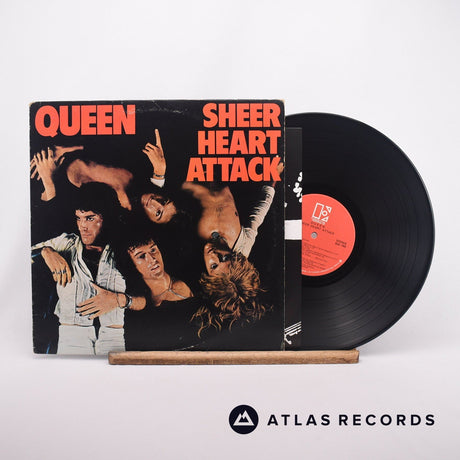 Queen Sheer Heart Attack LP Vinyl Record - Front Cover & Record