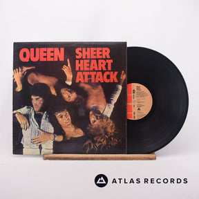 Queen Sheer Heart Attack LP Vinyl Record - Front Cover & Record