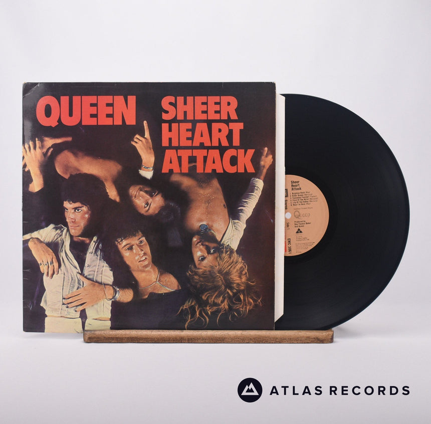 Queen Sheer Heart Attack LP Vinyl Record - Front Cover & Record