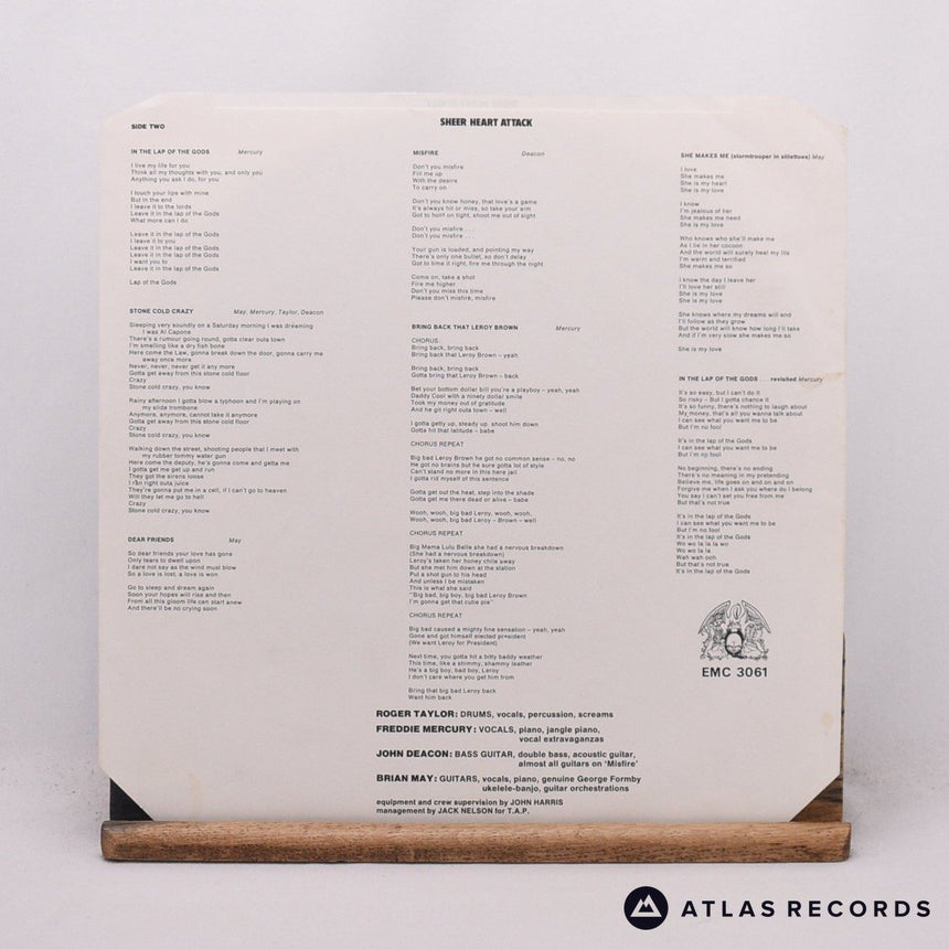 Queen - Sheer Heart Attack - -4 -4 LP Vinyl Record - VG+/EX