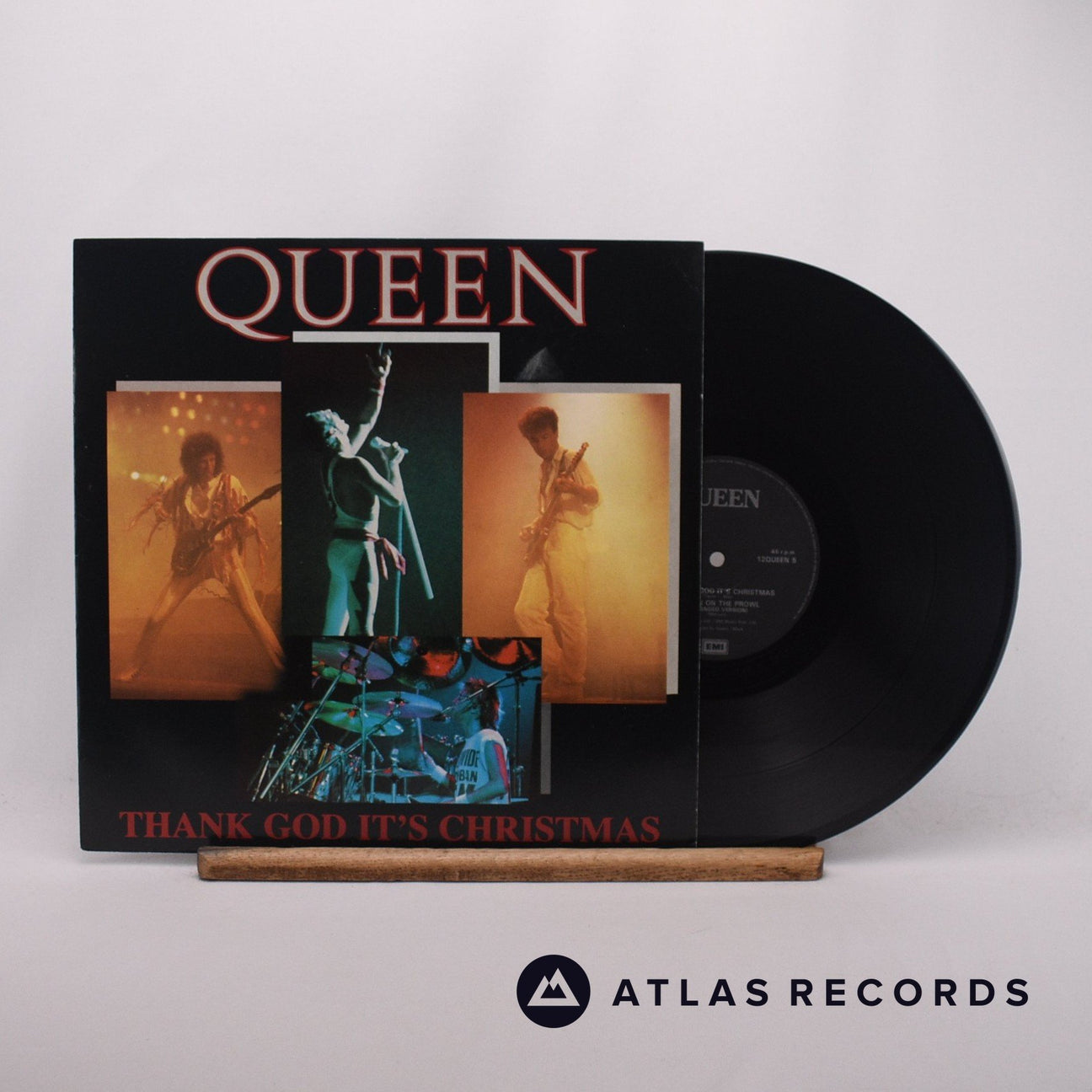 Queen Thank God It's Christmas 12" Vinyl Record - Front Cover & Record