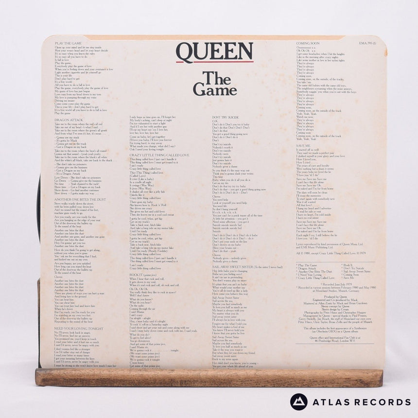 Queen - The Game - LP Vinyl Record - VG+/EX