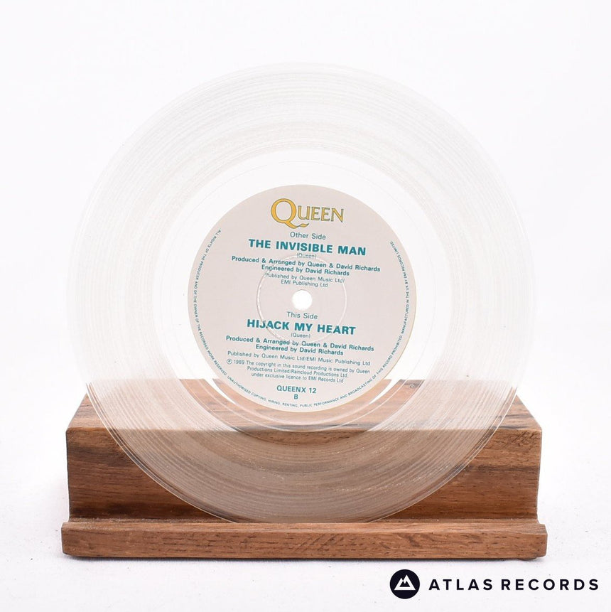 Queen - The Invisible Man - Clear 7" Vinyl Record - NM/NM