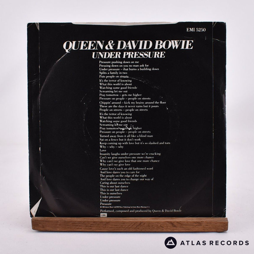 Queen - Under Pressure - 7" Vinyl Record - VG+/VG+