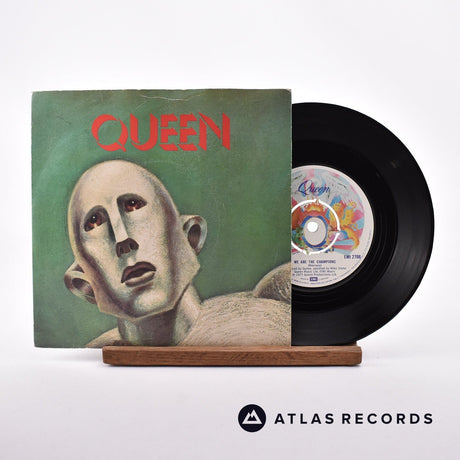 Queen We Are The Champions 7" Vinyl Record - Front Cover & Record