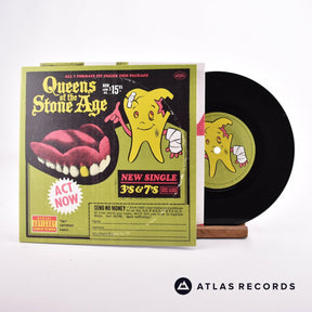 Queens Of The Stone Age 3's & 7's 7" Vinyl Record - Front Cover & Record