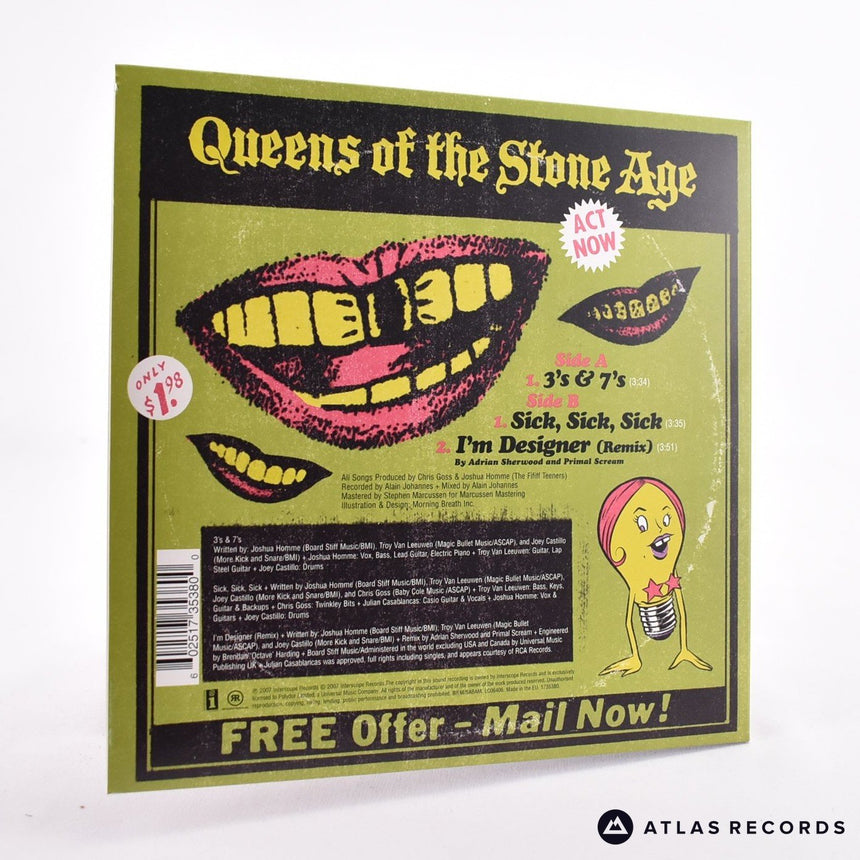 Queens Of The Stone Age - 3's & 7's - Gatefold 7" Vinyl Record - NM/NM