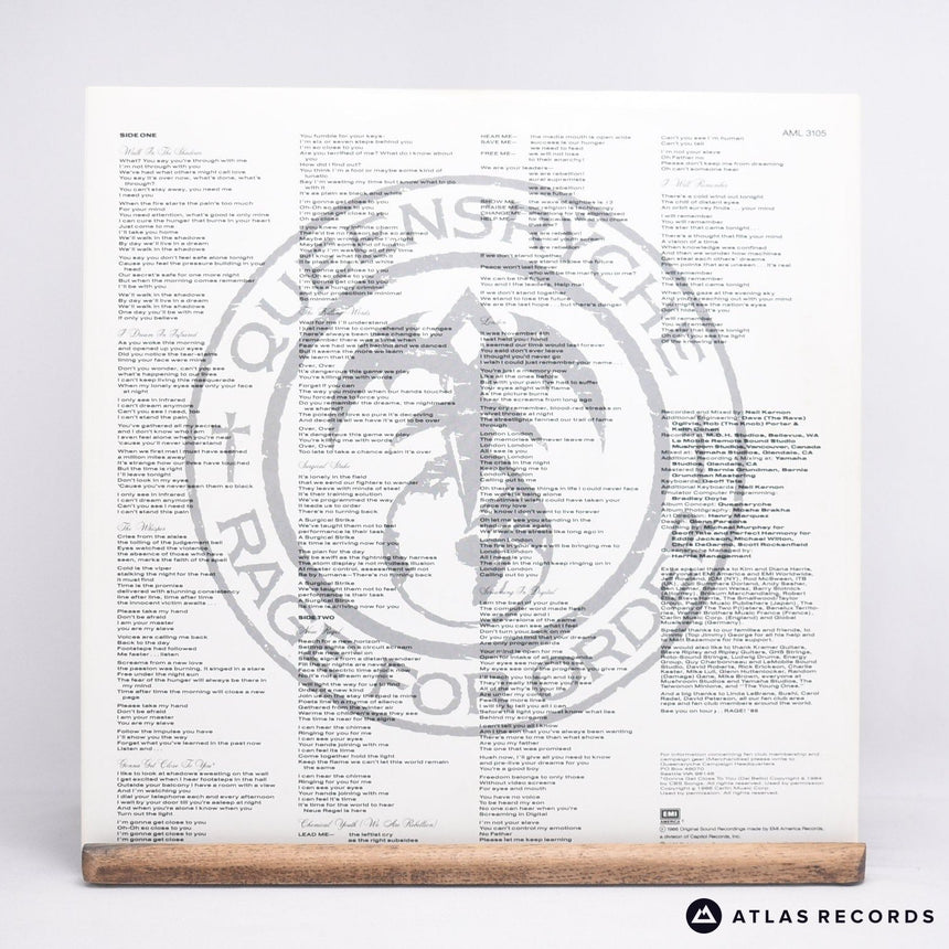 Queensrÿche - Rage For Order - LP Vinyl Record - EX/EX