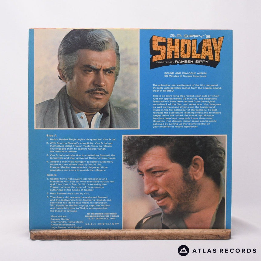 R. D. Burman - Sholay (Sound And Dialogue Album) - LP Vinyl Record - EX/EX