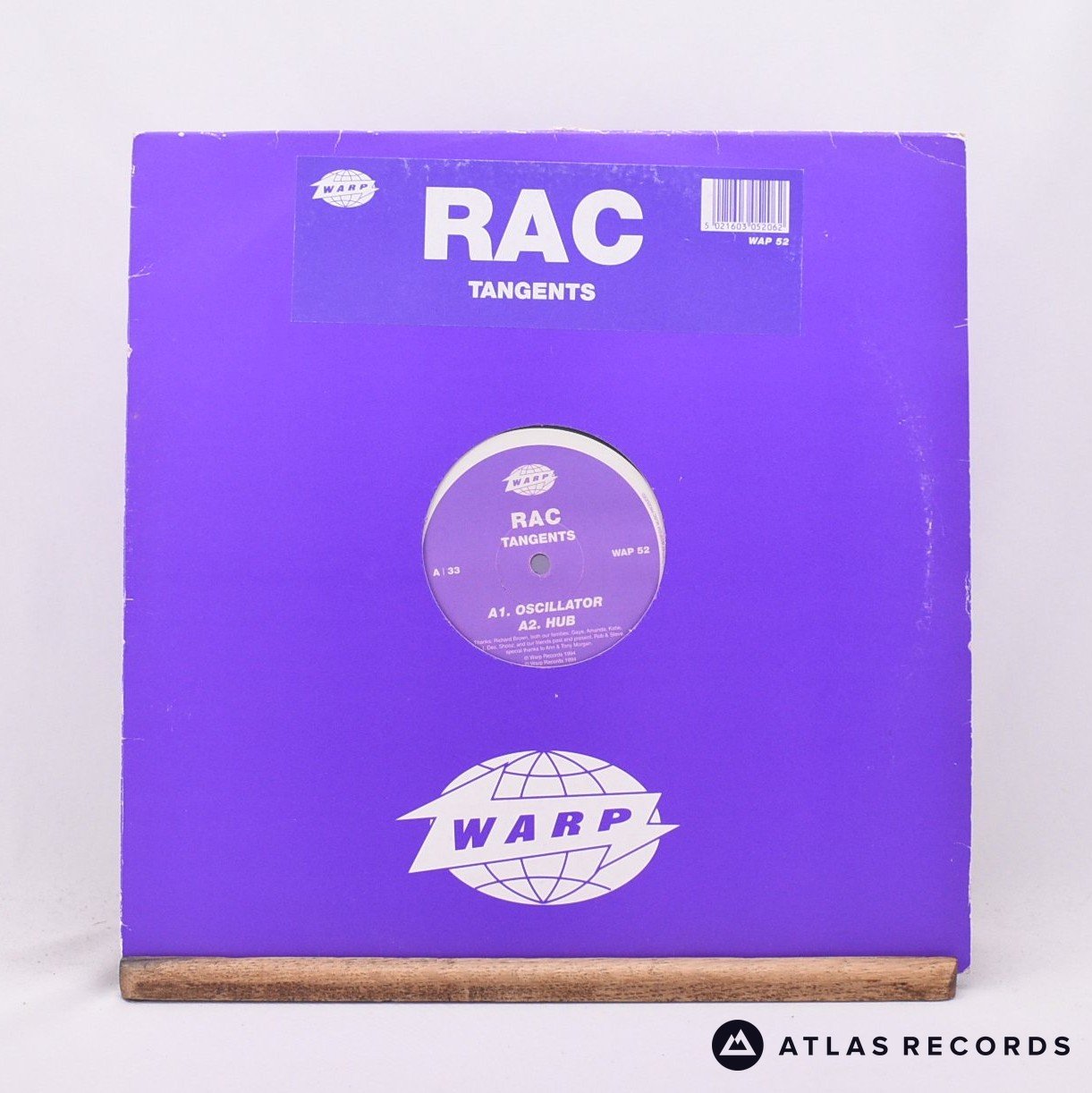 RAC Tangents 12" Vinyl Record - Front Cover & Record