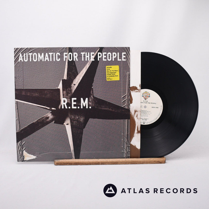 R.E.M. Automatic For The People LP Vinyl Record - Front Cover & Record