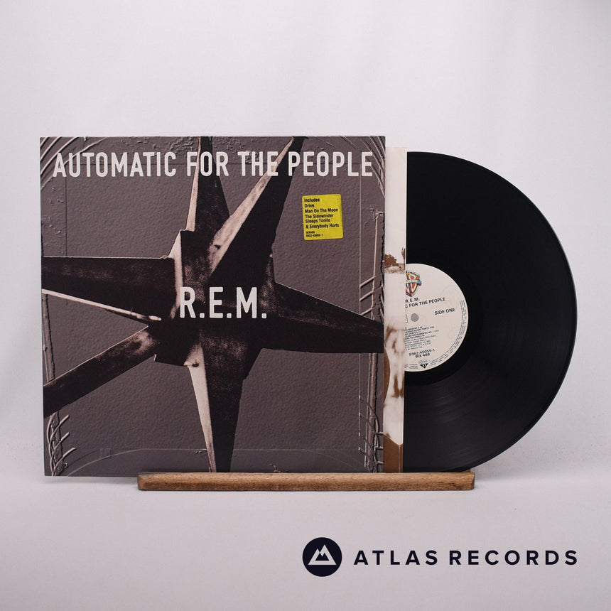 R.E.M. Automatic For The People LP Vinyl Record - Front Cover & Record