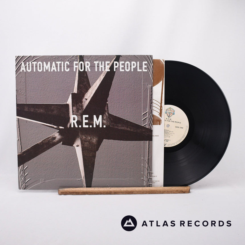 R.E.M. Automatic For The People LP Vinyl Record - Front Cover & Record