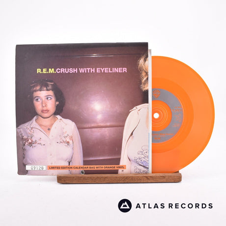 R.E.M. Crush With Eyeliner 7" Vinyl Record - Front Cover & Record