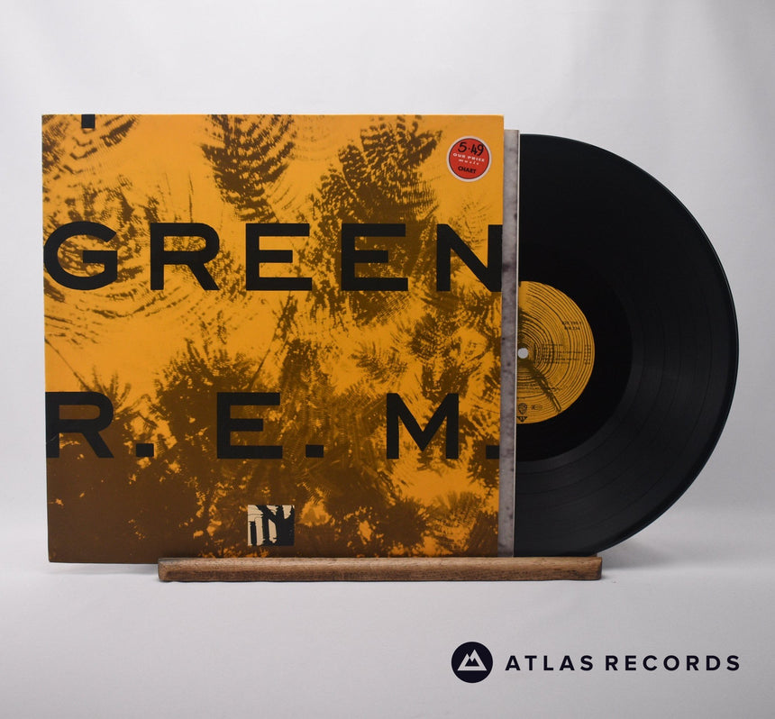 R.E.M. Green LP Vinyl Record - Front Cover & Record