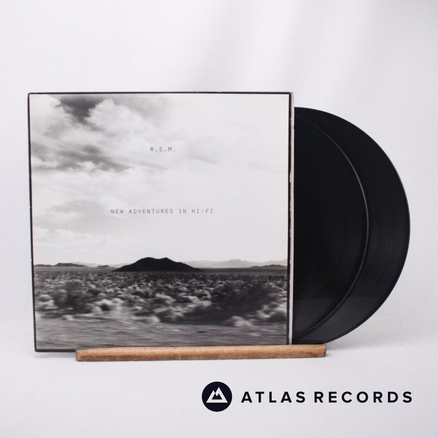 R.E.M. New Adventures In Hi-Fi 2 x LP Vinyl Record - Front Cover & Record