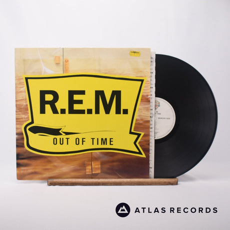 R.E.M. Out Of Time LP Vinyl Record - Front Cover & Record