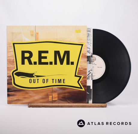 R.E.M. Out Of Time LP Vinyl Record - Front Cover & Record