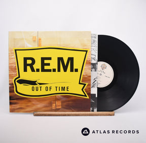 R.E.M. Out Of Time LP Vinyl Record - Front Cover & Record