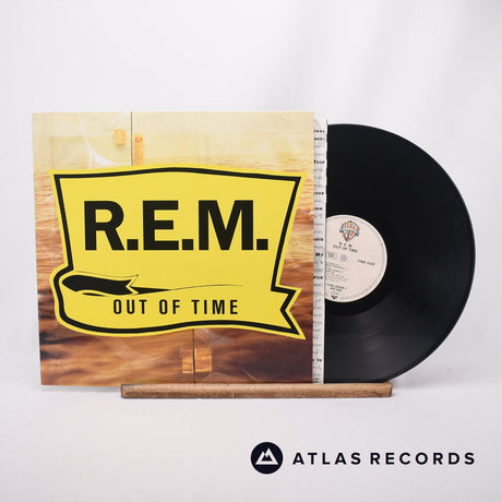 R.E.M. Out Of Time LP Vinyl Record - Front Cover & Record