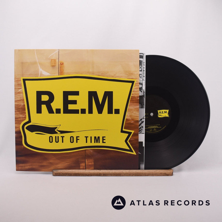 R.E.M. Out Of Time LP Vinyl Record - Front Cover & Record