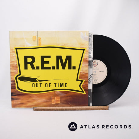 R.E.M. Out Of Time LP Vinyl Record - Front Cover & Record