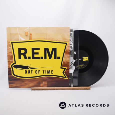 R.E.M. Out Of Time LP Vinyl Record - Front Cover & Record