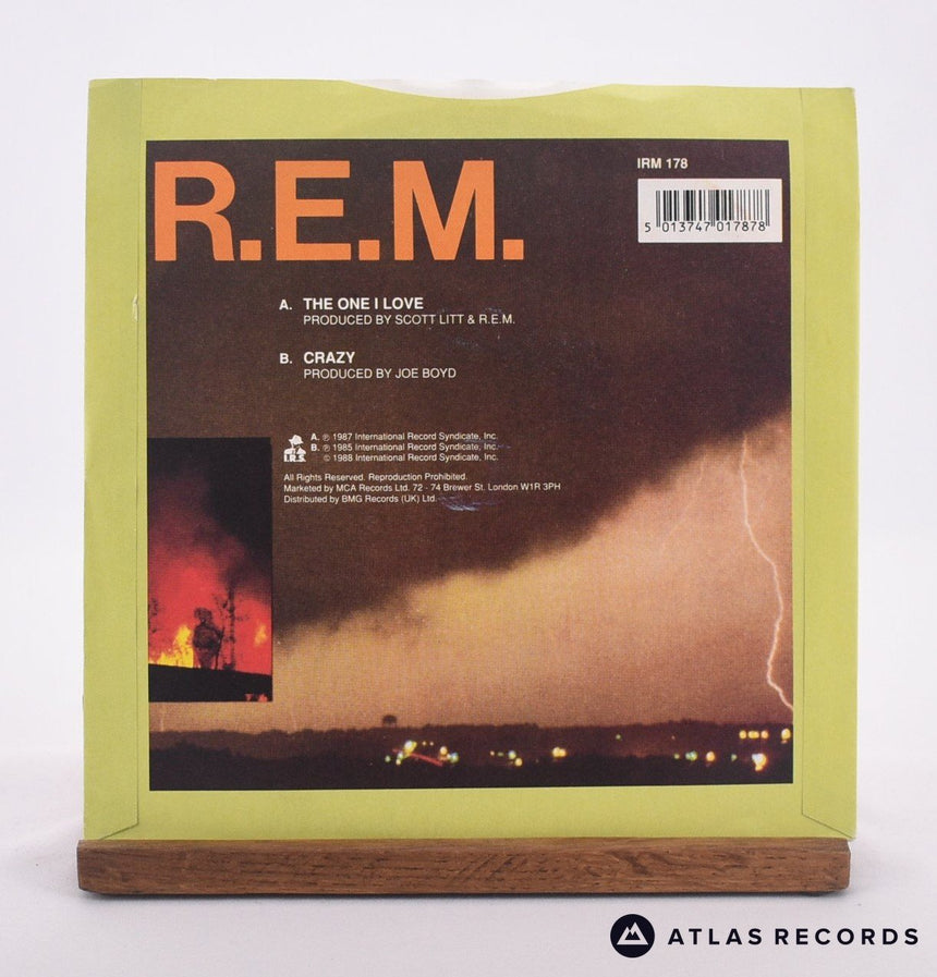 R.E.M. - The One I Love - 7" Vinyl Record - VG+/EX