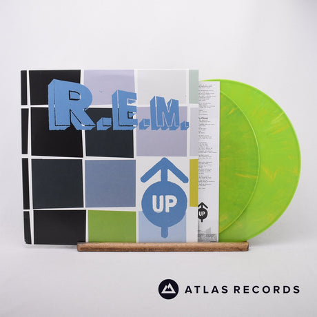 R.E.M. Up 2 x LP Vinyl Record - Front Cover & Record