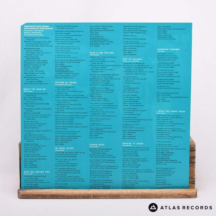 REO Speedwagon - Hi Infidelity - Lyric Sheet LP Vinyl Record - EX/EX