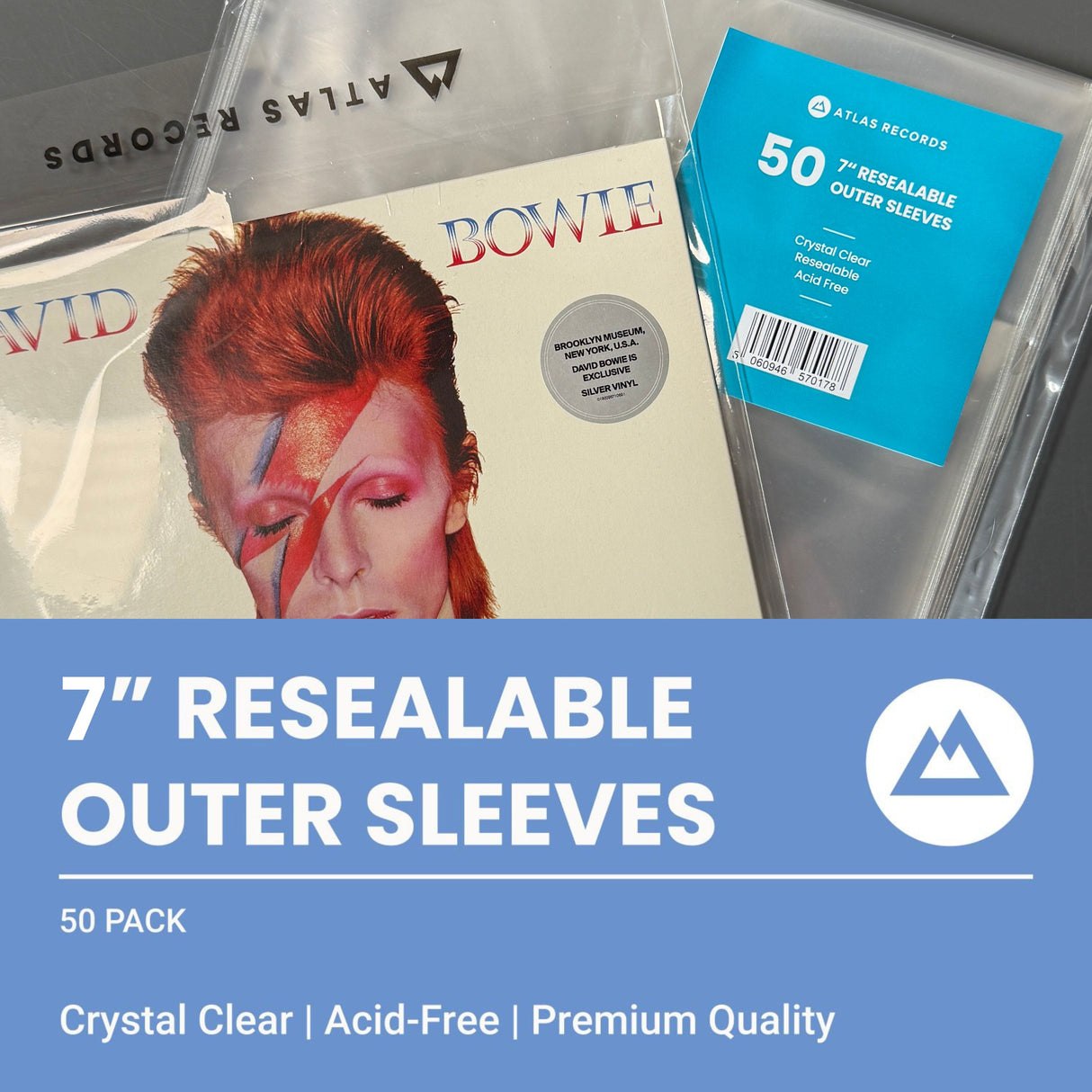 Crystal Clear Resealable Record Sleeves